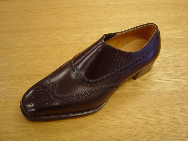 HIRO YANAGIMACHIの新作サイドエラスティックシューズ [男の靴