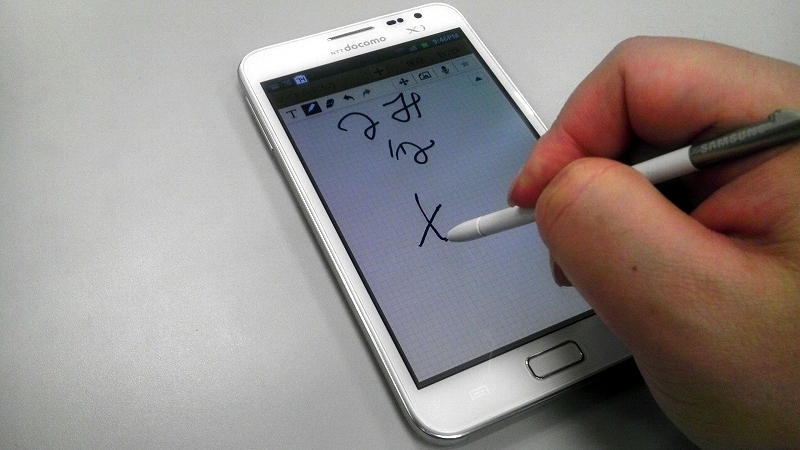 GALAXY Note Edge docomo Sペン付き 3/4 ペン操作が快適、便利！ ドコモ GALAXY Note SC-05D [携帯電話