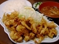 「グリルみつば」のとり天定食 (大分)