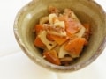 レンコンとにんじんのおかか煮
