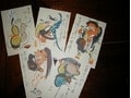 江戸時代から続く大津絵の絵葉書
