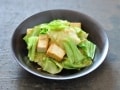 春キャベツの和食レシピ…厚揚げとのシンプルな炒めもの