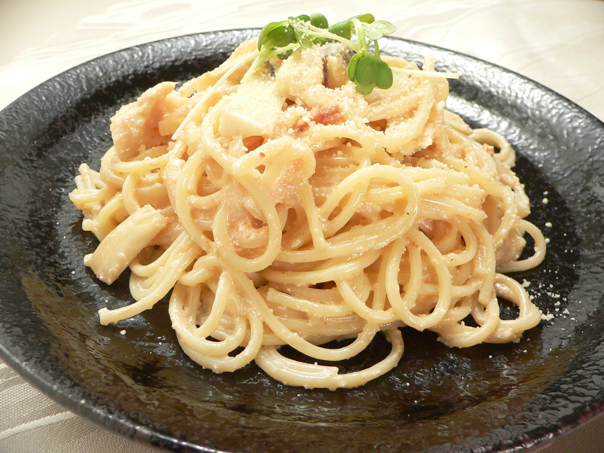 明太クリームパスタのレシピ……簡単なのが嬉しい！ [毎日のお助け