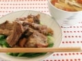 スペアリブの中華風梅煮とサンラータン