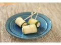 ワインに合う　ズッキーニのチーズ巻きピンチョス