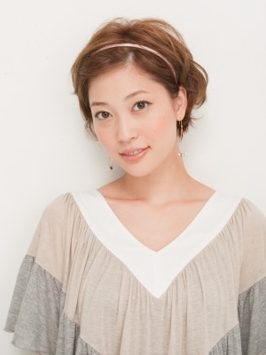 ショートカチューシャアレンジ ヘアアレンジ All About