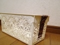 見た目が安くない！レース模様のプラスチックボックス