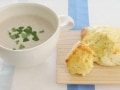 さつま芋とチーズのスコーンとごぼうときのこのスープ