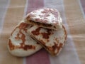 フライパンでできるドライカレー入りナンレシピ