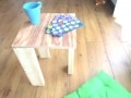 サイドテーブル・シェルフにもなるスツールを安くDIY