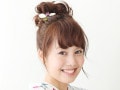 浴衣ミディアムヘアでお団子！手ぐしでできちゃう簡単ヘアアレンジ