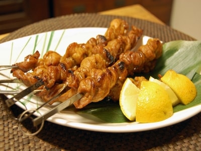 タイ風豚肉のカレー風味串焼きレシピ