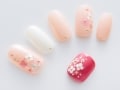 春にぴったり！ピンクの桜ネイル