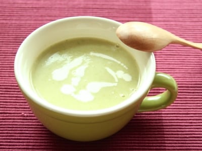 アスパラで作る春野菜のグリーン豆乳ポタージュレシピ