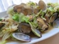 あさりとキャベツの紹興酒蒸し ナンプラー風味