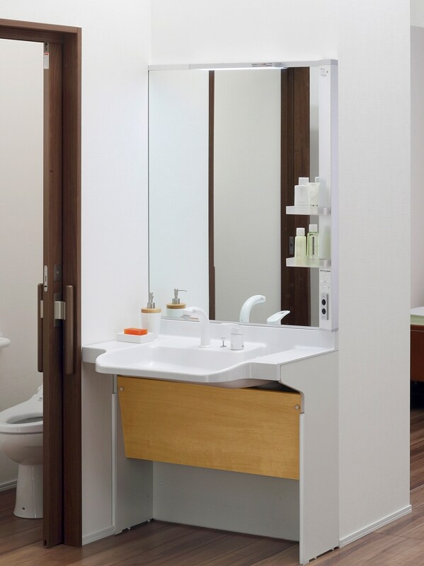 ルームアンドホーム 化粧台 車椅子対応も 高齢者向け洗面化粧台／2015.05 新商品 [洗面] All About