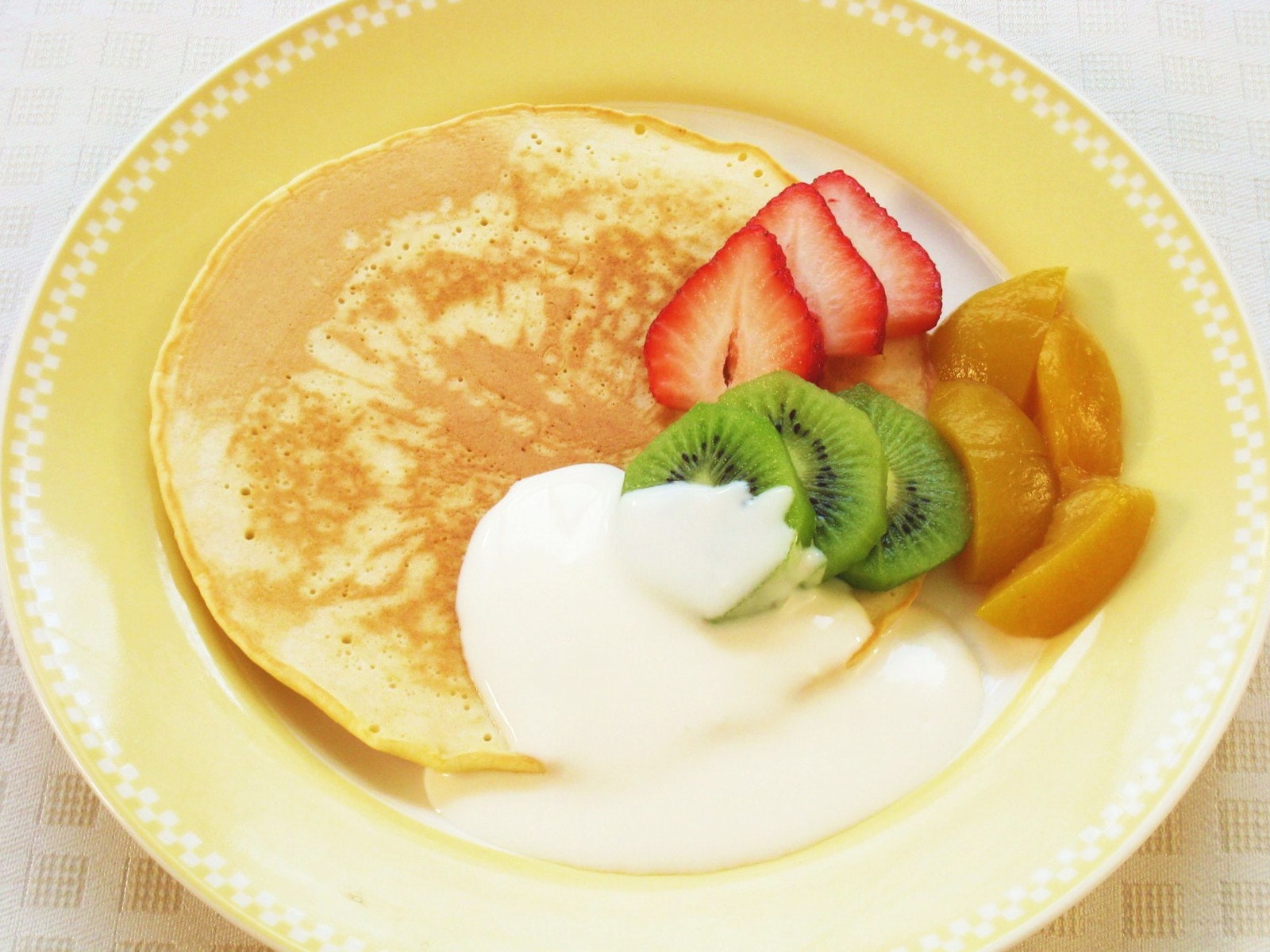 ベストセラー ホットヨーグルトクリーム [バランス献立 フルーツパンケーキ 果物