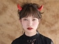 簡単ハロウィンヘア！デビル角ポニーテールの作り方