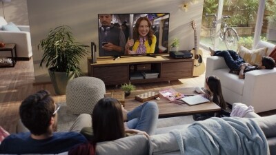 リビングでNetflixを楽しむようす