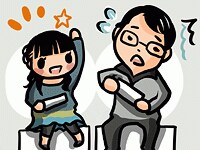 Wiiで遊ぶ図