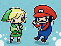 マリオとリンクの図