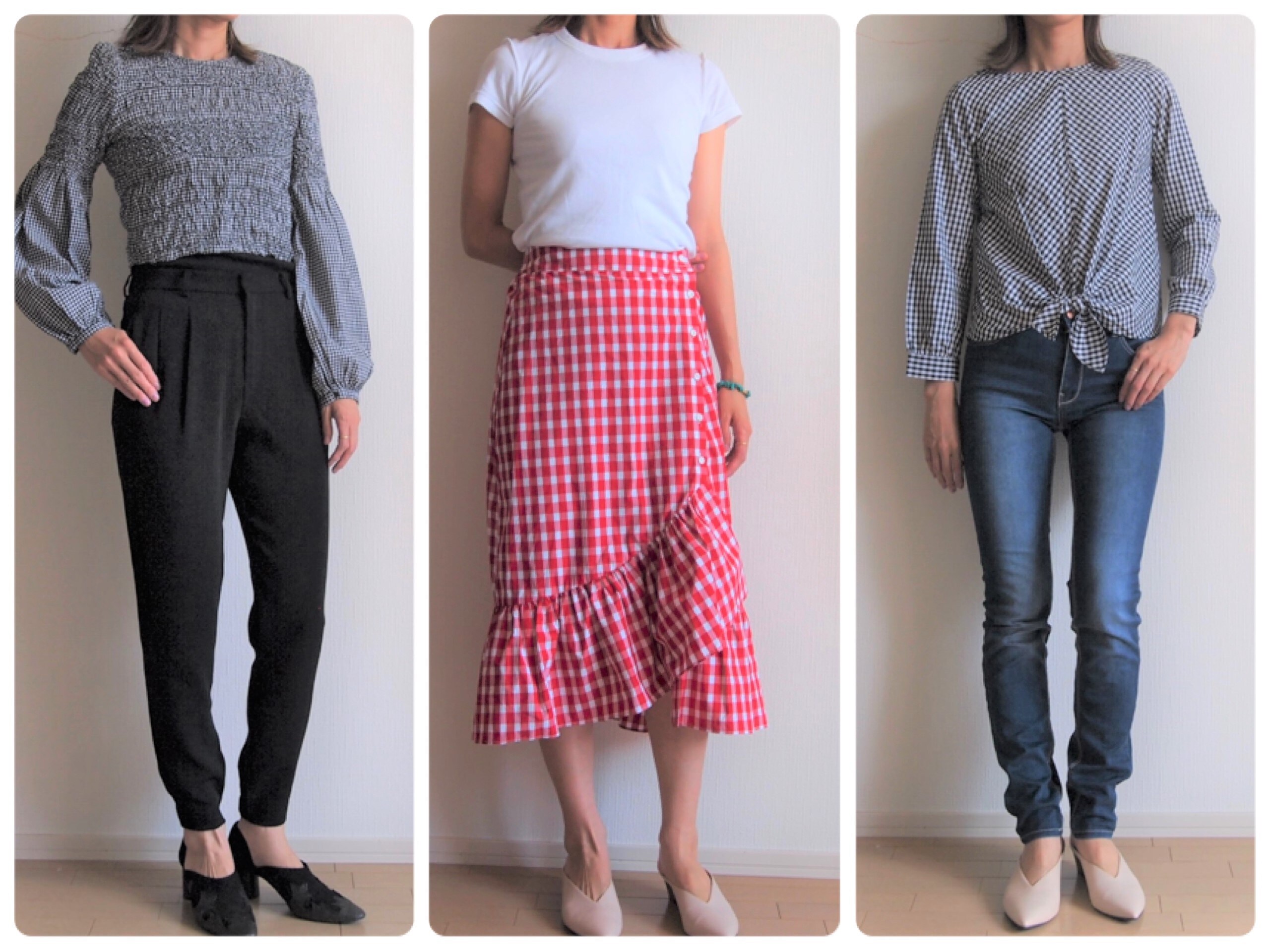 【タグ付き未使用】ZARA ZARA ギンガムチェック　セットアップ　コーデ 写真映え間違いなし♡ ZARAの新作チェック柄セットアップが