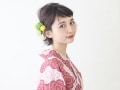 ショートヘアの浴衣に！外ハネハーフアップヘアアレンジ