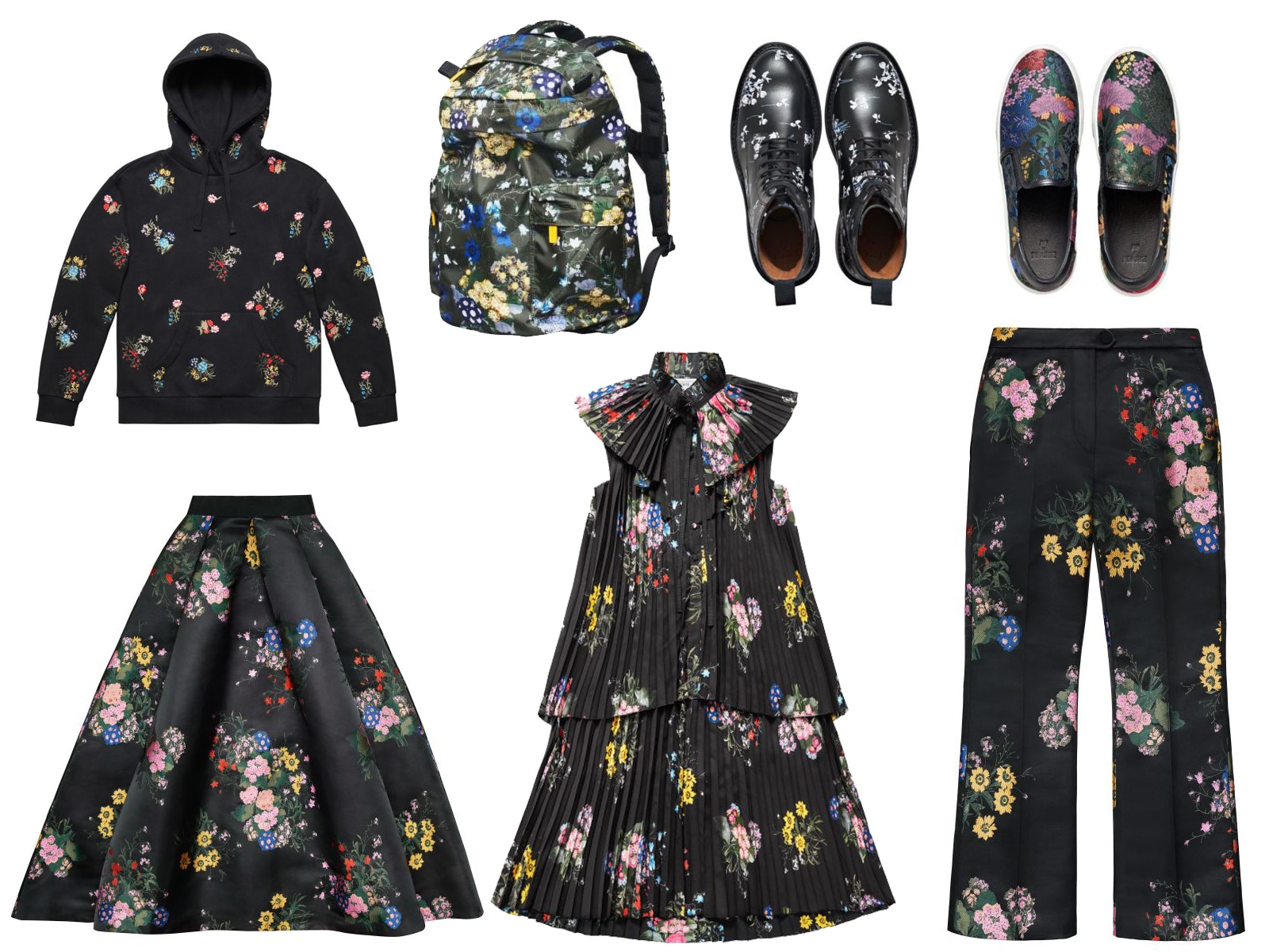 ERDEM x H&Mコラボ！ダーク花柄を着こなす [レディースファッション 