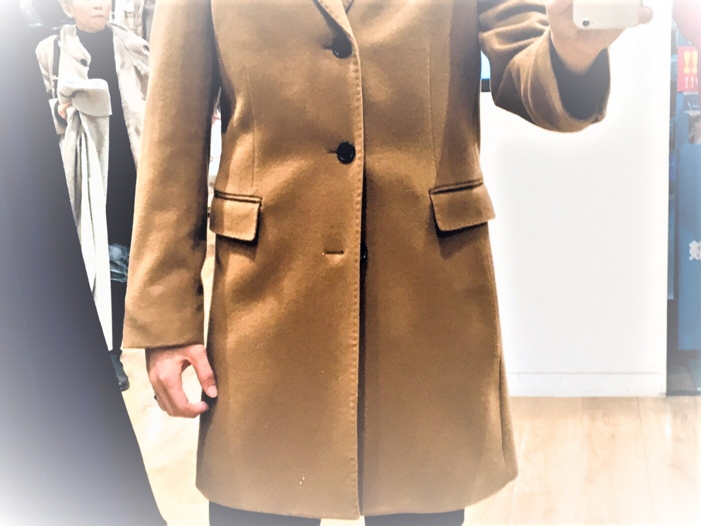 UNDERSON UNDERSON】チェスターコートキャメル