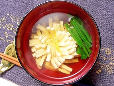 菊花豆腐のお吸い物の作り方！切り方1つで華やかに