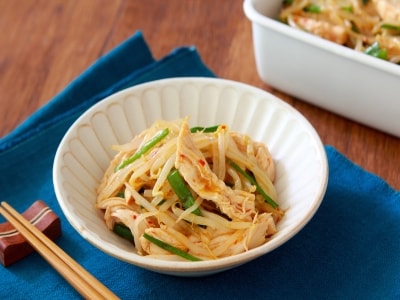 鶏胸肉ともやしのナムルレシピ……安ウマ食材で常備菜！