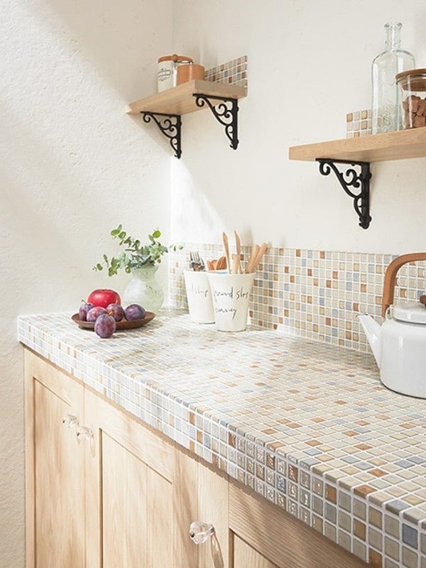 人気のモザイクタイルでキッチンや洗面をおしゃれに！ [内装建材] All