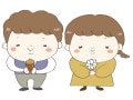 秋のイラスト！かわいい無料素材集／白黒・カラー