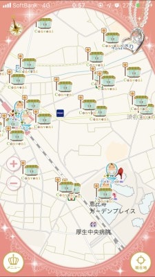 地図上にアイコンが表示されるのでタップして詳細確認