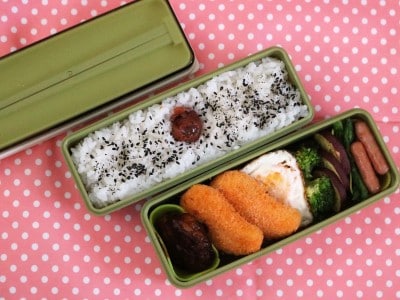 パンケーキパンで作った男子高校生のお弁当。