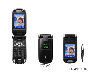 Bluetoothとタッチパネル搭載機　NTTドコモ「FOMA F900iT」