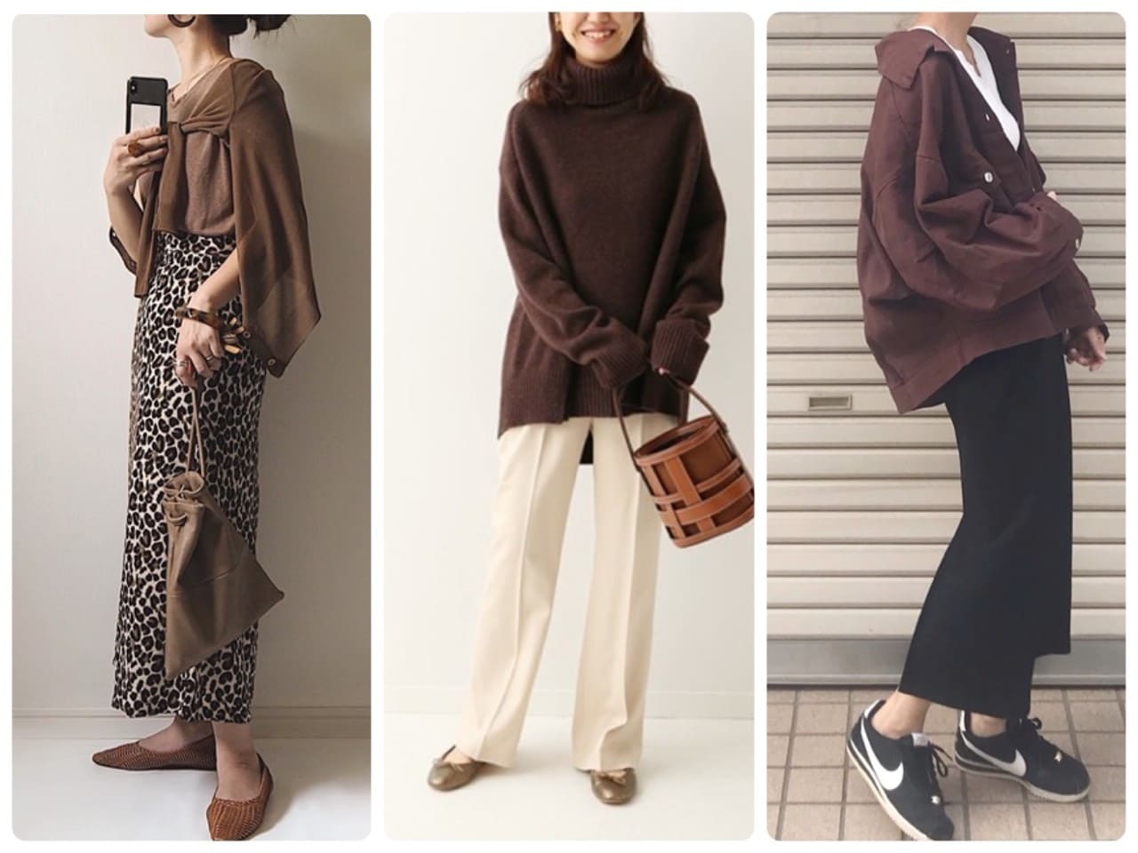 旬のブラウン（茶色）！大人の洗練コーデVS野暮ったコーデ [レディース
