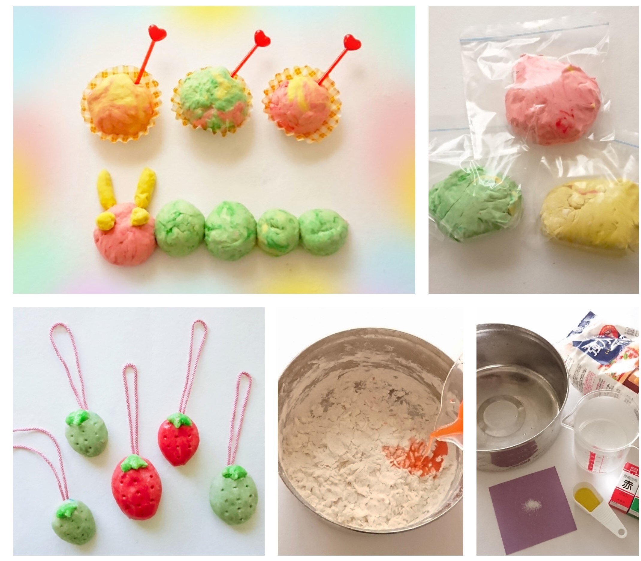 品質保証 小麦粉粘土の作り方！ 色付けの方法・粘土遊びや作品作り その他