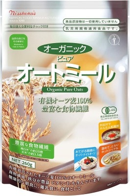 日本食品製造合資会社「オーガニック ピュア オートミール」（出典：Amazon）