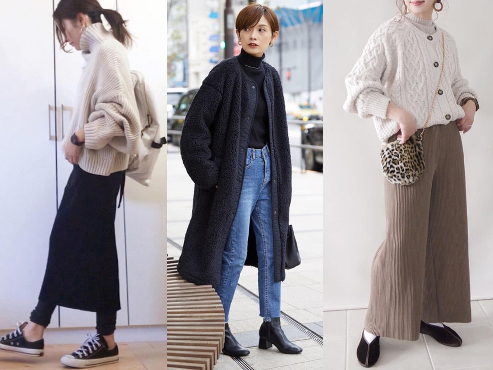 40代女性に！ ユニクロ＆GUアイテムで作るリラックス冬コーデ3選 [レディースファッション] All About