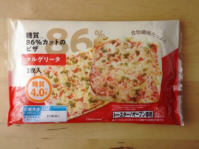 シャトレーゼの「糖質86%カットのピザ マルゲリータ」