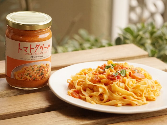 使い勝手のよいサンクゼール「パスタソース トマトクリームソース」