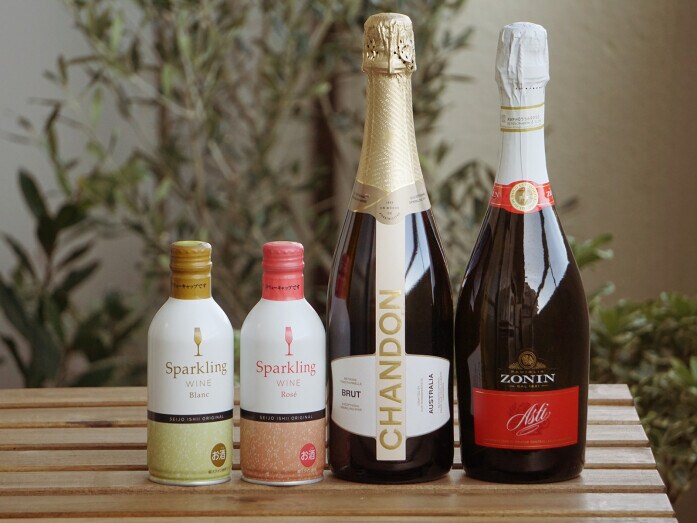 オリジナルや独占輸入、ポピュラーな定番まで、品ぞろえ豊富な成城石井のスパークリングワイン