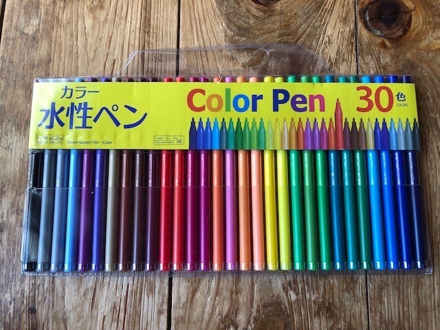 カラー水性ペン　30色