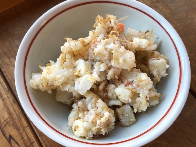 ポテサラ鰹節ご飯