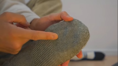 フローリングもOKな滑り止め付き