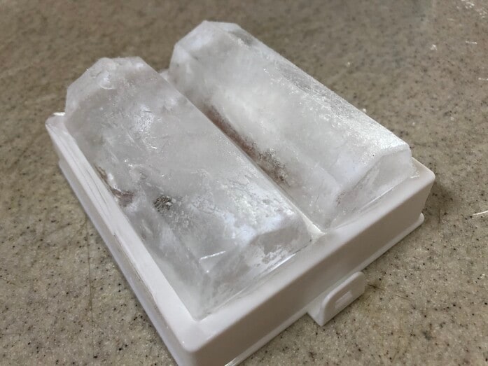 1回に2本の氷ができる