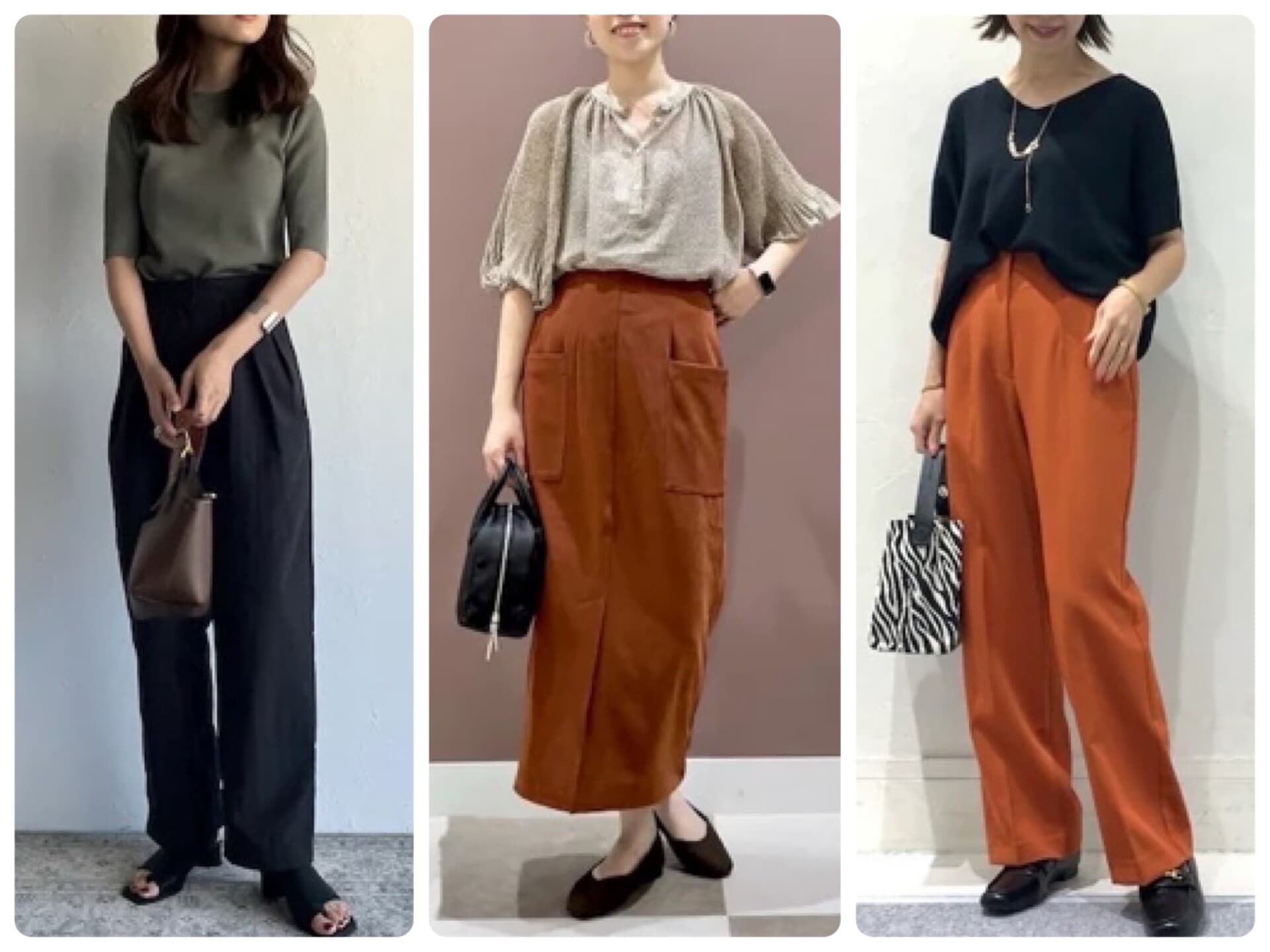 レディース洋服40代〜 春物 夏物 秋物 冬物 ちがい