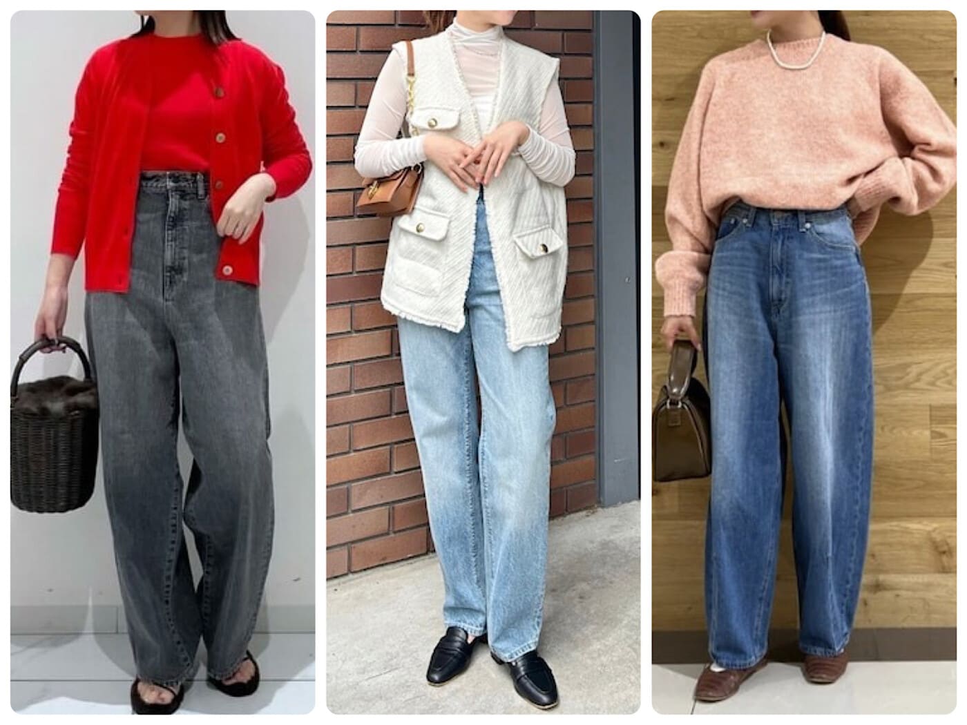 2020年秋冬服新型コーディネートスリムデニム 定番スタイルをアップデート！ 「今年顔デニム」でつくる40代の