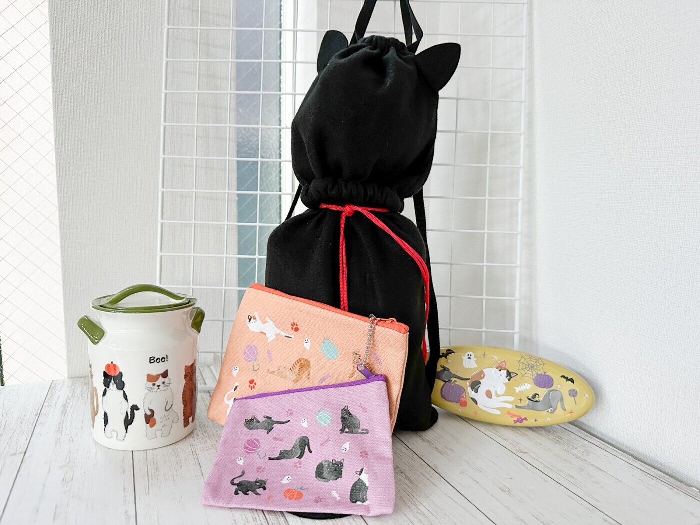 もうこやま どしゃぶり猫4つ足 ハロウィン開封済 美品 8月19日